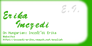 erika inczedi business card